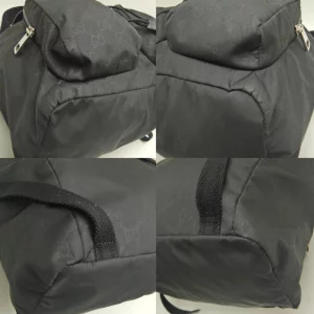 Gucci Backpack Rucksack Leather Black - Picture 6 of 9